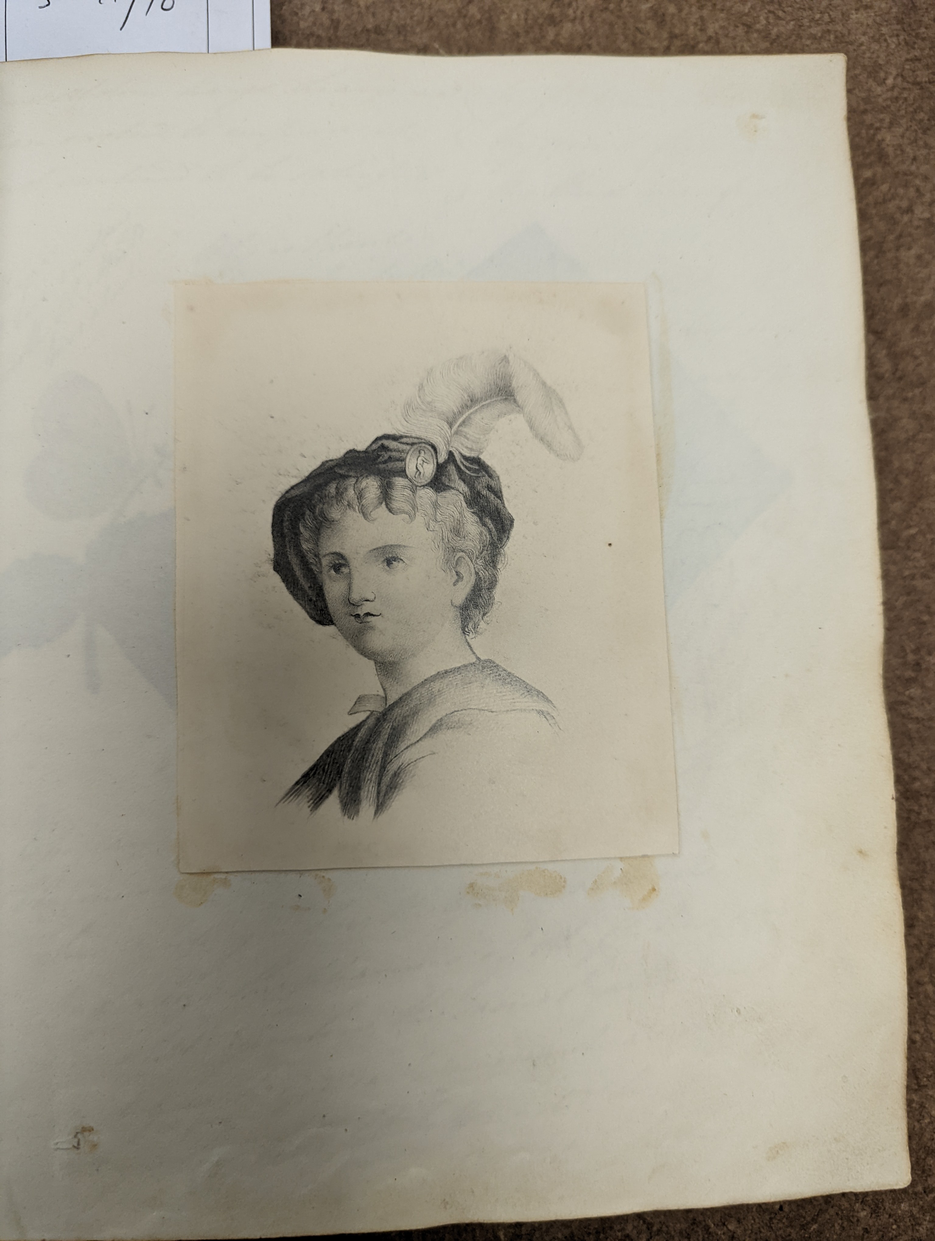 An early 19th century album of 152 watercolours, and pencil and ink drawings, including natural history still life subjects, land and seascapes and vignettes, many with accompanying verse and prose, by approximately 30 d